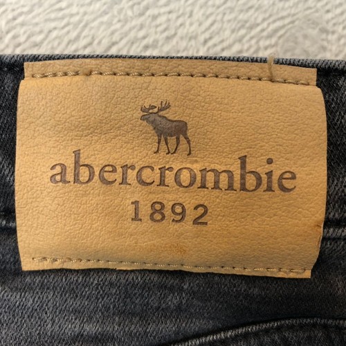 Abercrombie & Fitch Kids Jeans Size 15/16 Girls Distressed Skinny Slim Black - Picture 11 of 13