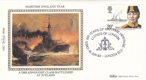 Maritime Heritage GB Benham FDC Lloyds of London 1982 (150176)
