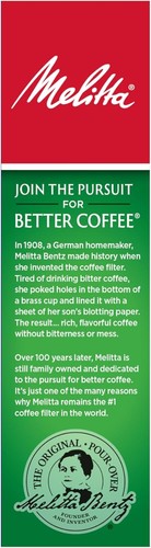 Melitta #4 Cone Coffee Filters, Unbleached Natural Brown, 100 Count (Pack of 6) - Picture 9 of 9