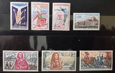 6058 - FRANCE - SCOTT# 1282, 1283, 1284, 1285, 1286-1288 - MNH