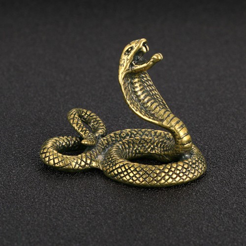Retro Cobra Ornament Man Copper Snake Decoration Mini Brass Figurine - Bild 10 von 12