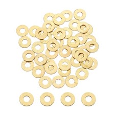 M5x12x1mm Flat Washer, 56PCS Brass Automotive Drain Plug Gasket, Golden