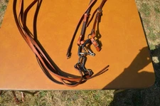 New Excellent tan western headstall with Robart bit, reins, headstall, curbchain