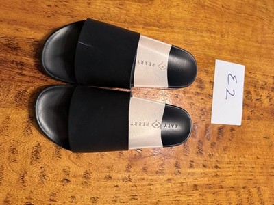 Katy Perry x Peeps Bunny Slide Black Multi Womens 7/7.5 E2