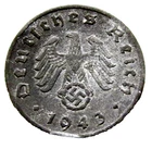 1943 Germany 1 Reichspfennig — photo from another recent sale
