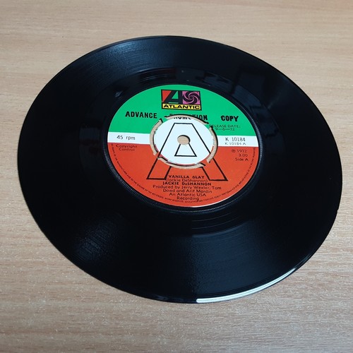 7" Single - Jackie De Shannon, Vanilla O'lay, 1972, ATLANTIC (K 10184) PROMO - Imagen 3 de 4