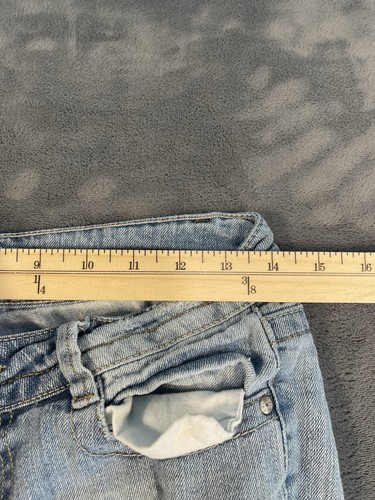 LEI Jeans Kids Girls 1* Junior Blue Ashley Low Rise Light Wash Faded Distressed - Picture 2 of 11