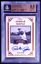 2012 Leaf Pete Rose Legends of Sport Auto Pete Rose #AKA-PRI BGS 9.5-10 GEM MINT