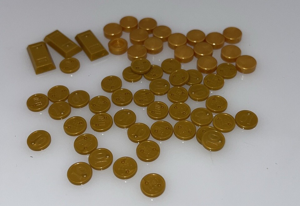 Lego Lot of 60 Gold pieces Coins and bars | eBay
