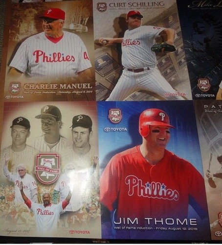 Phillies WALL OF FAME PRINT PICK A YEAR:2015-2016-2017~2018-THOME-BURRELL~SGA - Picture 4 of 19