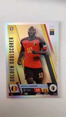 UEFA EURO 2024 Match Attax - Romelu Lukaku Golden Goalscorer Foil Card