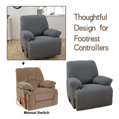 Funda reclinable elástica, funda de sofá, funda para silla de muebles - Imagen 39 de 45