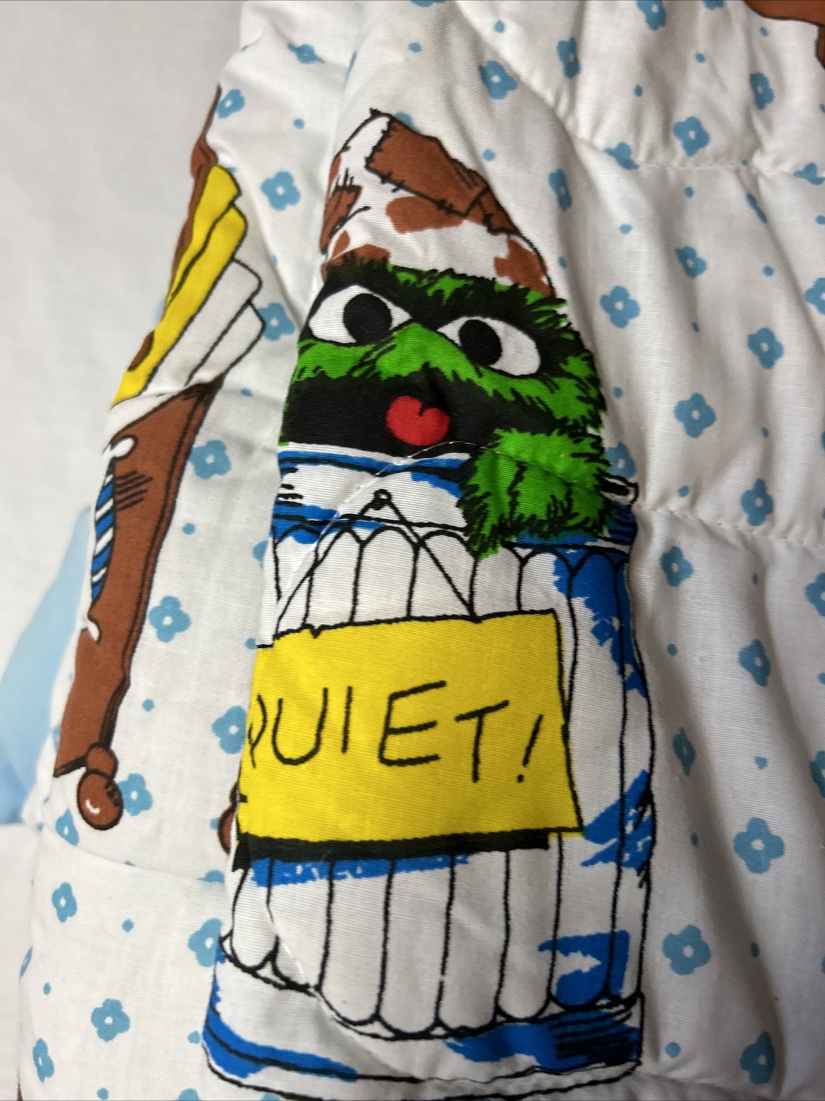 Vintage JC Penney Sesame Street sleeping bag Zipper Blanket quilt 68x80” eBay