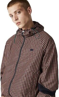 $420! Lacoste Men's LIVE Zip Hood Light Check Jacket, Navy $420! Lacoste Men's LIVE Zip Hood Light Check Jacket, Navy
