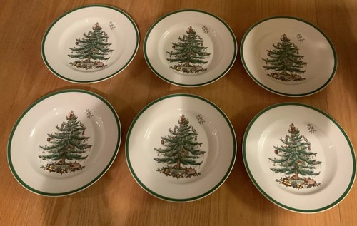 Spode Christmas Tree Set je 6 Speise-, Salat-, Dessertteller/Müsli-/Suppenschalen - Bild 3 von 16