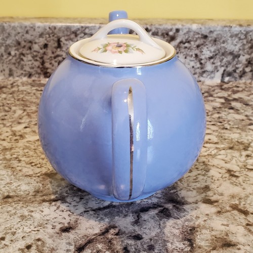 Vintage Hall Superior Quality Teapot Blue Made in USA - Picture 6 of 24