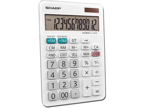 Sharp EL-334W Large Desktop Calculator 12-Digit LCD EL334W - Picture 9 of 12