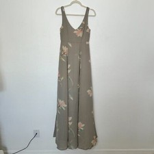 Show Me Your Mumu Gray Floral Sleeveless Wedding Formal Dress Size XS NWOT