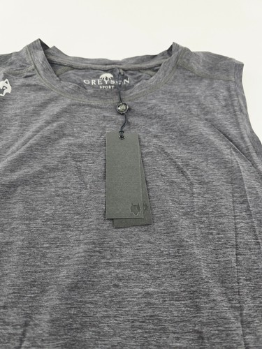 Greyson Men's Guide Sport Sleeveless T-Shirt Shepherd Grey Size Large L NWT - Picture 5 of 8