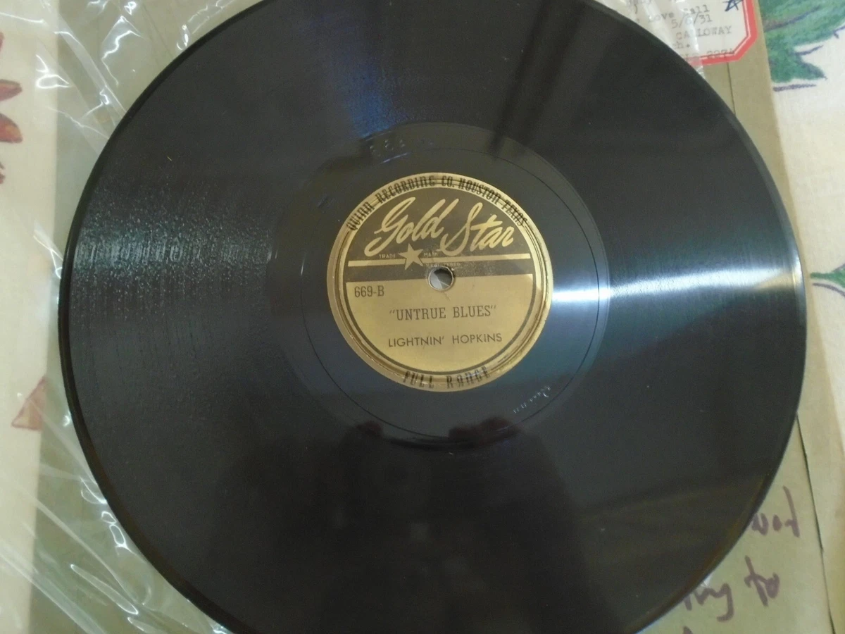 E+ 78 Lightnin' Hopkins Gold Star 669 Old Woman Blues  Untrue Blues | eBay