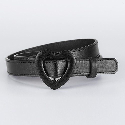 Shiny Stars Waist Strap Children Solid Color Faux Leather Belt Thin All Match ~ - Picture 14 of 30