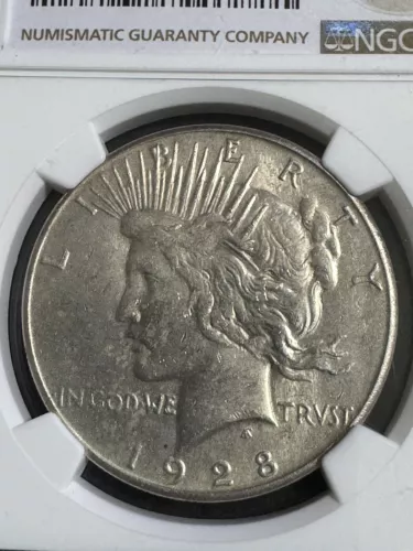 1928-S Peace Dollar, NGC UNC Details, Tough date in higher grade, Free Shipping