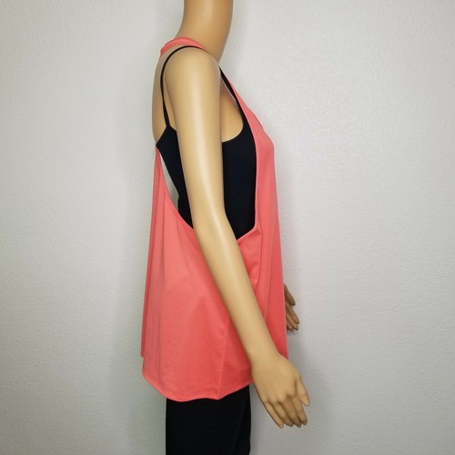 Fabletics racer back tank top size large salmon peggy tank nwt - Picture 7 of 10
