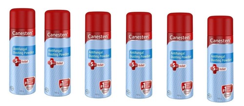 Canesten No.1 5in1 Relief Antifungal Dusting Powder for Itching 100g(Pack 6)