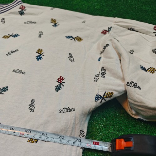 Vintage S.Oliver Sweater Mens M/L Reversible pullover skiing multicolor casual - Picture 13 of 15