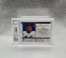 2000 Pacific Revolution Rod Woodson Game Worn Jersey Ravens # 75/1145 BGS 8🔥