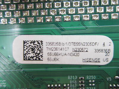 ハイセンセ　55E6Kの基盤セット Hisense 55U6K Main Board 335835 (RSAG7.820.12881/ROH) 335835