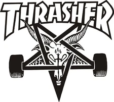 Thrasher Magazine SKATE GOAT Skateboard Sticker Pick your size and color