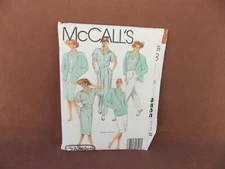 McCalls Misses Jacket, Shirt, Skirt & Pants Size 12 Uncut Pattern 9565