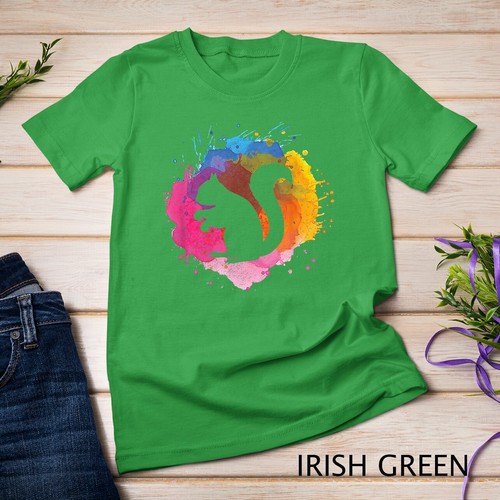 Camiseta Unisex Ardilla Retro Acuarela Splash Regalo - Imagen 5 de 15