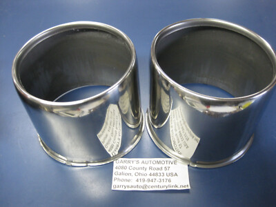 2 Gorilla HC212SS Stainless Steel Center Caps 4.25 Bore 4.8 Tall Open End