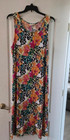 Ladies Mutli Color Floral Maxi Dress Size Xl By Water Lily