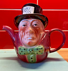 Tony Wood Staffordshire Mad Hatter  Large  Display Teapot Vintage Excellent