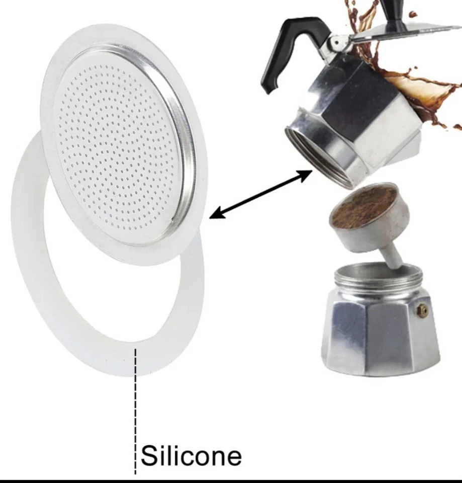 ■ 6tazze moka Guarnizione bialetti galaxy brikka carmelita express alessi ilsa  - Immagine 4 di 4