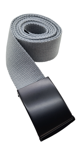 Unisex High Quality Canvas Fabric Webbing Belt Black Buckle Army Style - Picture 146 of 184