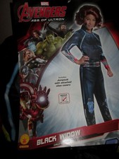 Girls Marvel Avengers Ultron BLACK WIDOW Costume M 8-10 NEW Jumpsuit MEDIUM Kids