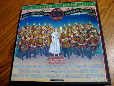 LEONARD BERNSTEIN REEL TO REEL ''THE WORLD''S GREATEST MARCHES''  7.5 IPS CBS 1981