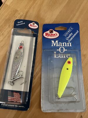 Manns ML707 / ML741 1 oz. Man O Lure 2-3/4'' Body Length Chartreuse/Silver