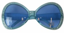 Party Glasses Diamond Frame Blue Light