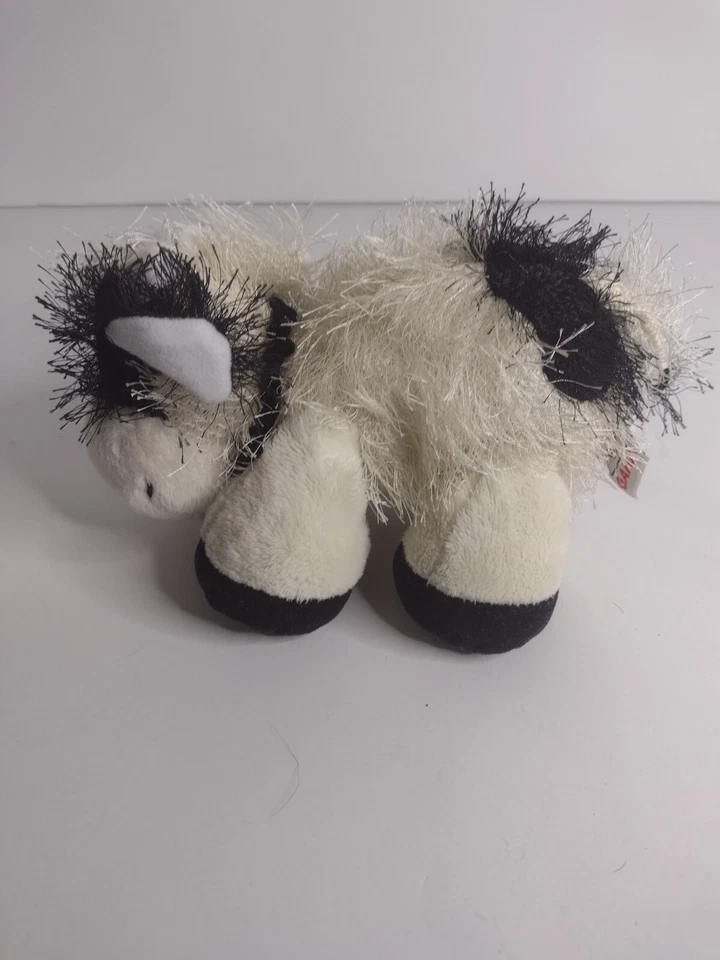 Ganz Webkinz Lil Kinz COW Plush 6" Stuffed Animal No Code White Black - Image 2 of 4