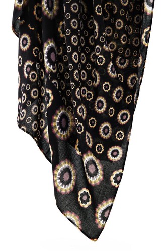 Desigual sciarpa Foulard Earth Galactic Rectangle Black - Foto 3 di 4