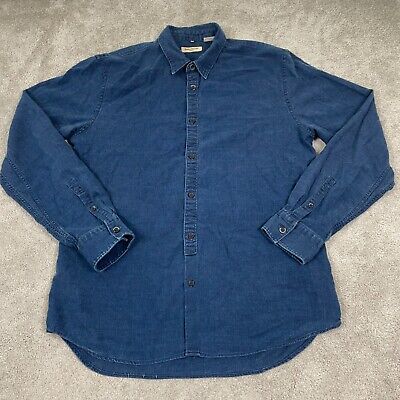 Made & Crafted by Levi's Shirt Men's Size 2 (M) Blue Denim Made & Crafted by Levi's Shirt Men's Size 2 (M) Blue Denim