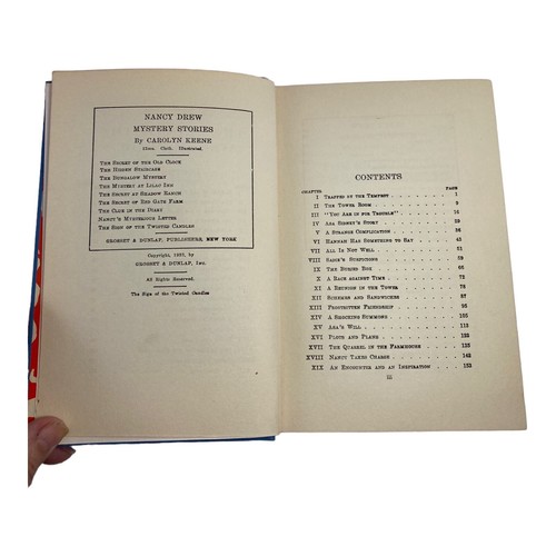 Carolyn Keene The Clue in the Cobweb.First Ed 1939 W/DJ +Bonus Sign Twist Candle - Picture 17 of 20