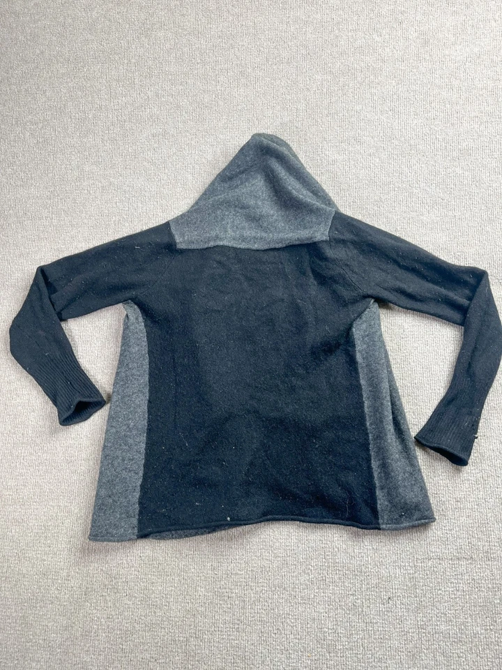 Кардиган женский Evelyn Grace маленький черный серый кашемировый открытый свитер - Изображение 2 из 4