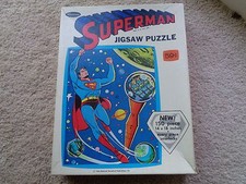 SUPERMAN JIGSAW PUZZLE 150 PIECE 14 INCHES X 18 1966 WHITMAN VINTAGE ORIGINAL