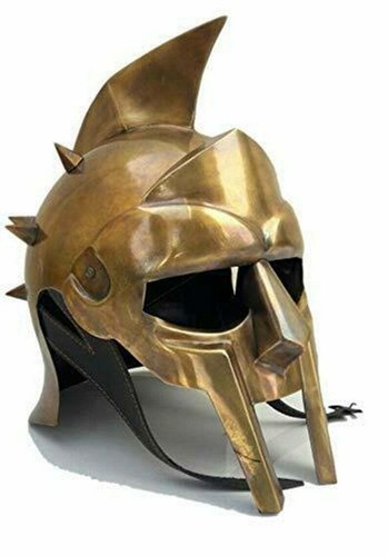 Mittelalterlicher Gladiator Stahlhelm König Leonidas Fighter Gladiator Helm - Bild 3 von 3